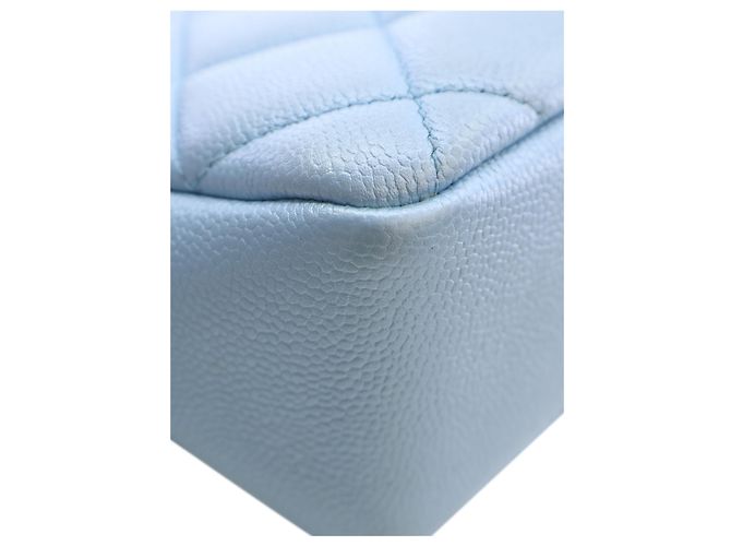 Chanel Blue Mini Quilted Iridescent Caviar My Perfect Flap - vista 7