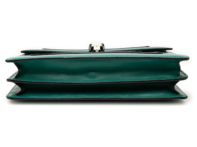 Bulgari Bolsa de Ombro Bvlgari Serpenti Forever em Pele de Bezerro Verde Medium - vista 3