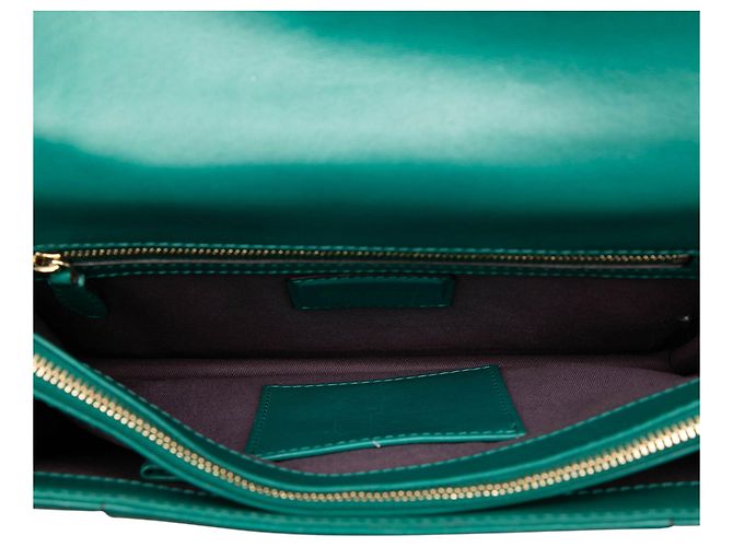 Bulgari Bolsa de Ombro Bvlgari Serpenti Forever em Pele de Bezerro Verde Medium - vista 4