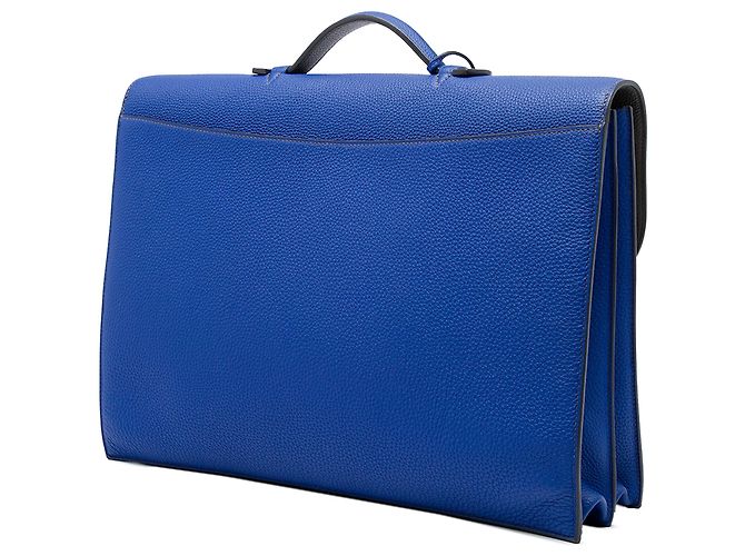 Sac à dépêches Hermès Blue Togo Verso Sac a Depeches 40 - vista 2