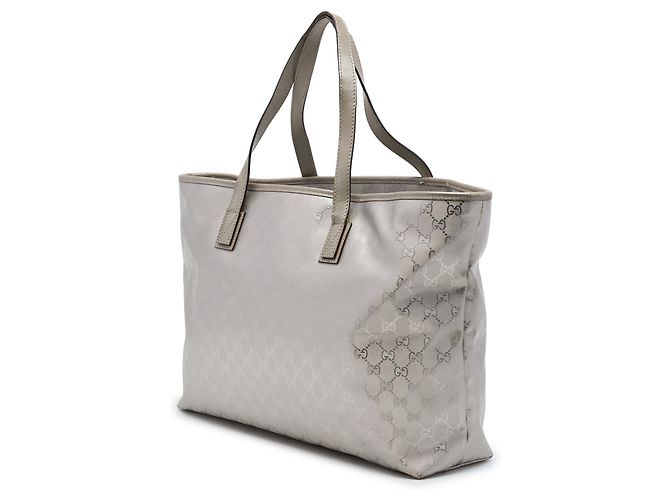 Tote Gucci Silver Large GG Imprime - vista 2