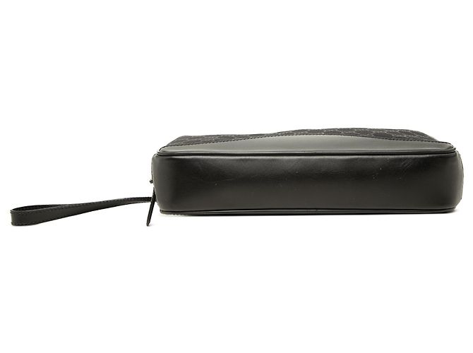 Clutch Gucci in tela GG nera - vista 3