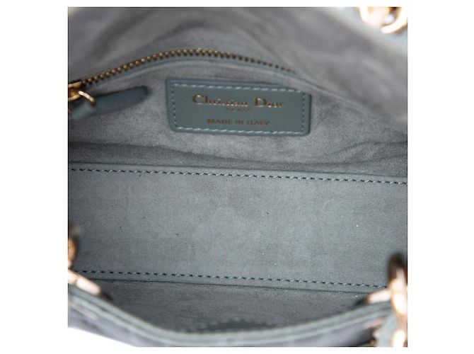 Dior Gray Mini Satin Cannage Swarovski Crystal Lady Dior - vista 4