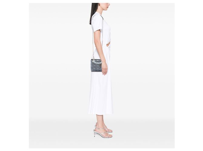 Dior Gray Mini Satin Cannage Swarovski Crystal Lady Dior - vista 6