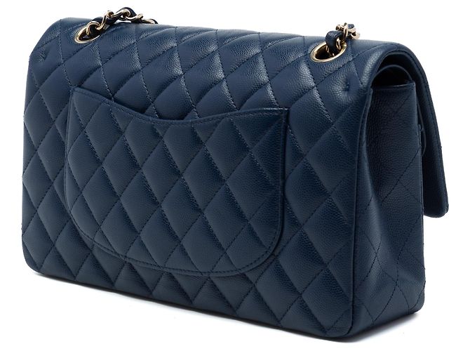 Chanel Blue Medium Classic Caviar Double Flap - vista 2