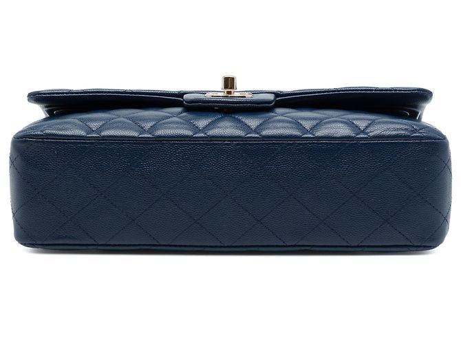 Chanel Blue Medium Classic Caviar Double Flap - vista 3