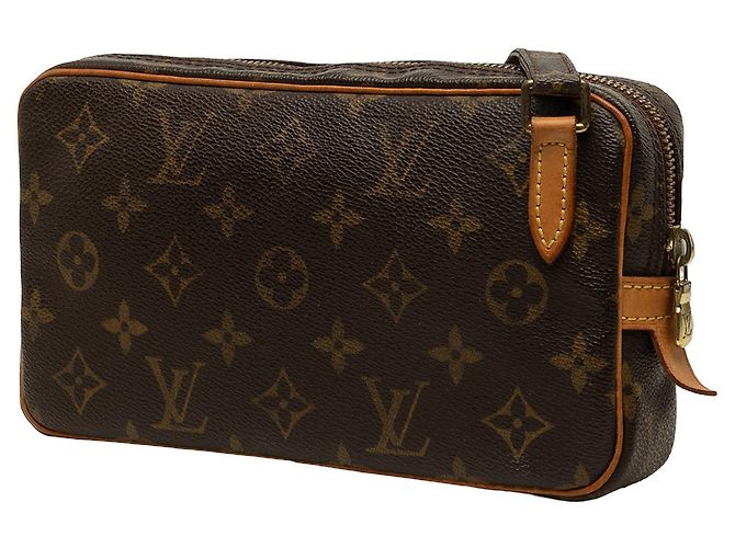 Louis Vuitton Brown Monogram Pochette Marly Bandouliere - vista 2