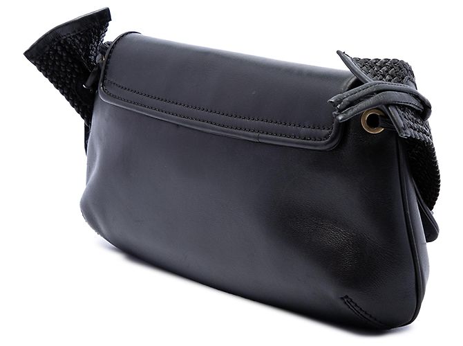 Borsa a tracolla Gucci in vitello nero - vista 2