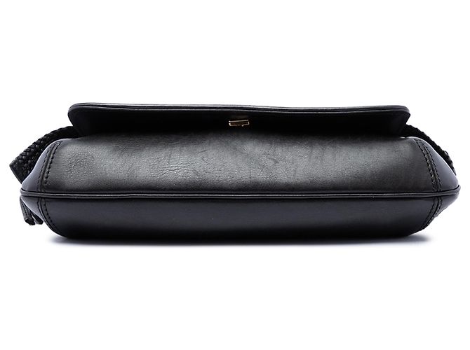 Borsa a tracolla Gucci in vitello nero - vista 3