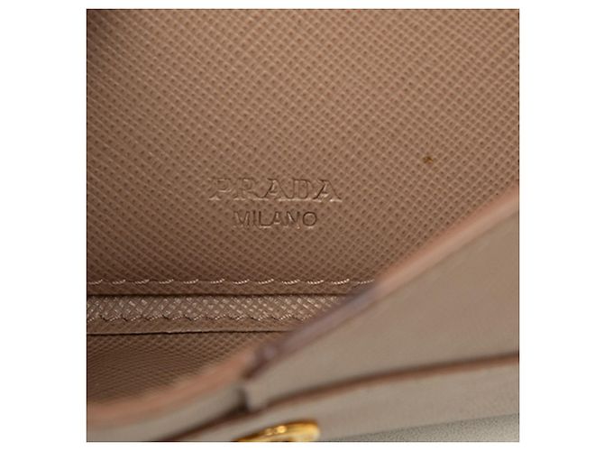 Prada Beige Saffiano Envelope Wallet - view 5