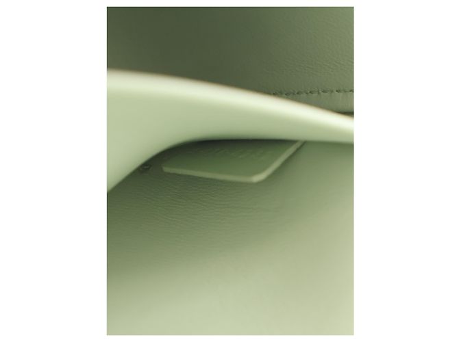Céline Sac à épaule à chaîne Celine Claude en cuir de veau brillant vert Triomphe - Ansicht 7