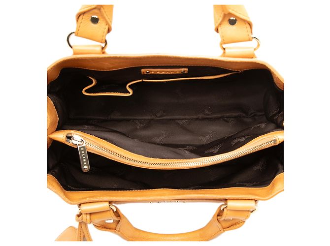 Céline Bolsa de mão Celine Boogie Pocket em couro amarelo - vista 4