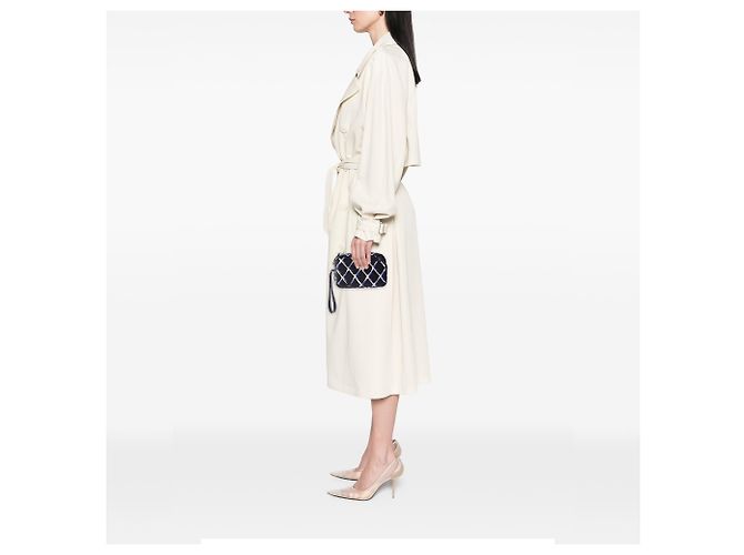 Necessaire Chanel Airline in tela stampata CC nera - vista 6