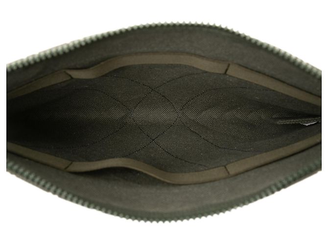 Bottega Veneta Green Rubber Intreccio Buffer Clutch - view 4