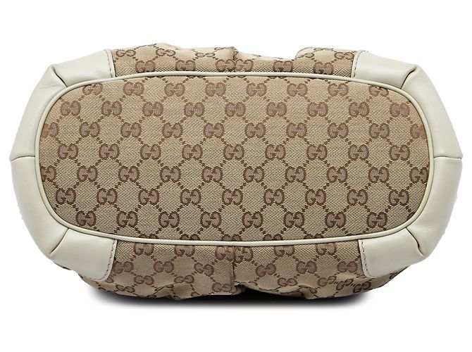 Borsa Gucci Beige GG Canvas Sukey Satchel - vista 3