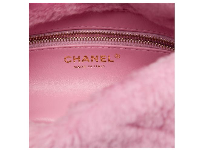 Chanel Pink Quilted Shearling Coconing Single Flap - Ansicht 5