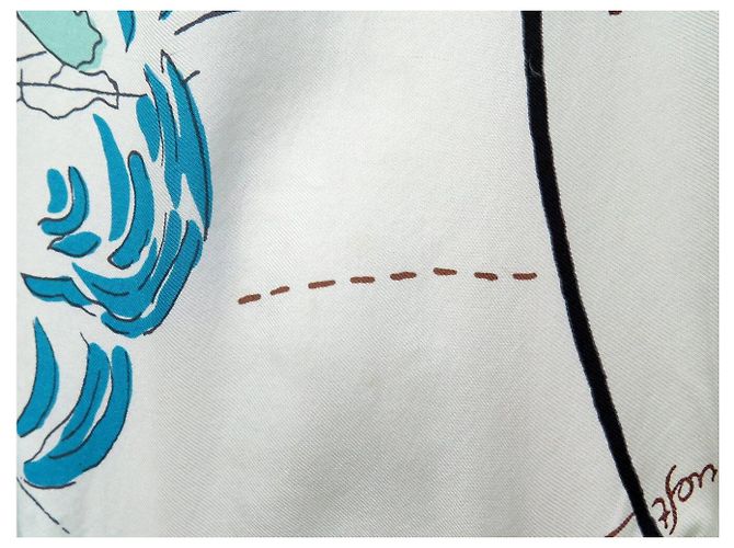 Hermès HERMES TWILLAINE DE LA TERRE A LA LUNE PULLOVER M 38 WOLL- & SEIDENOBERTEIL - Ansicht 5
