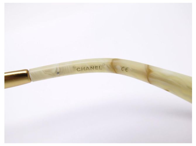 GAFAS DE SOL CHANEL GREECE HOJAS DE LAUREL DORADAS NUEVAS - vista 8