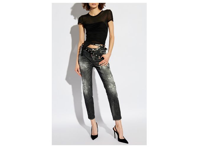 Jeans skinny Cool Girl Dsquared2 grises - vista 2