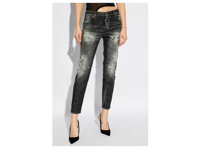 Jeans skinny Cool Girl Dsquared2 grises - vista 3