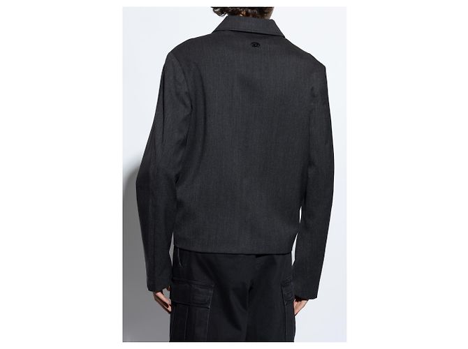 Diesel J-KANE black jacket polyester wool blend - view 4