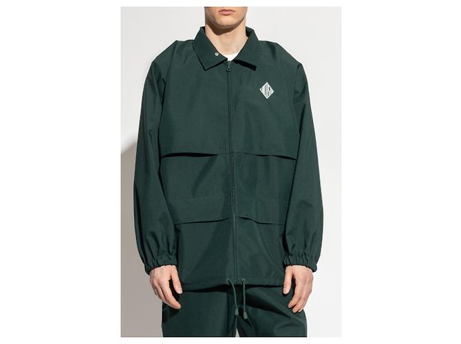 Lacoste Green Polyester Jacket with Logo - view 3