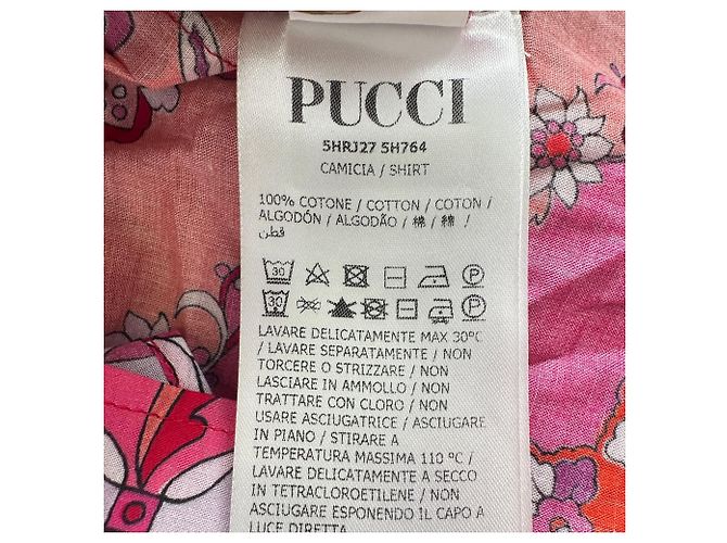 Maglia a maniche lunghe Emilio Pucci con stampa astratta in cotone multicolore - vista 10