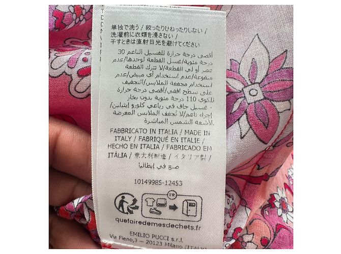 Maglia a maniche lunghe Emilio Pucci con stampa astratta in cotone multicolore - vista 13