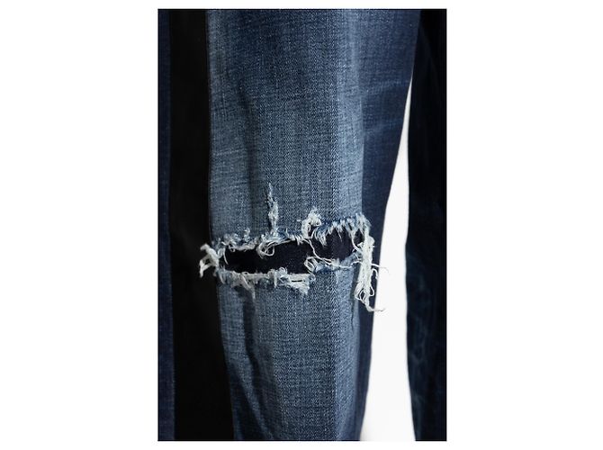 Jeans wide-leg Dsquared2 blu navy - vista 5