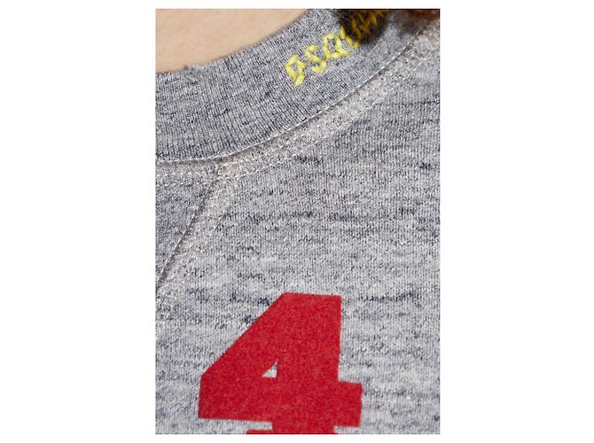 Dsquared2 Bedrucktes Sweatshirt aus Baumwolle Grau - Ansicht 5