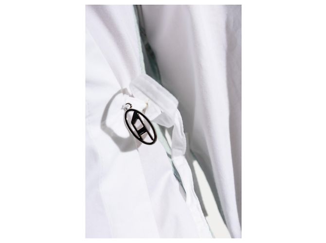 Vestido Diesel D-ELPHI-DEN blanco de algodón - vista 5