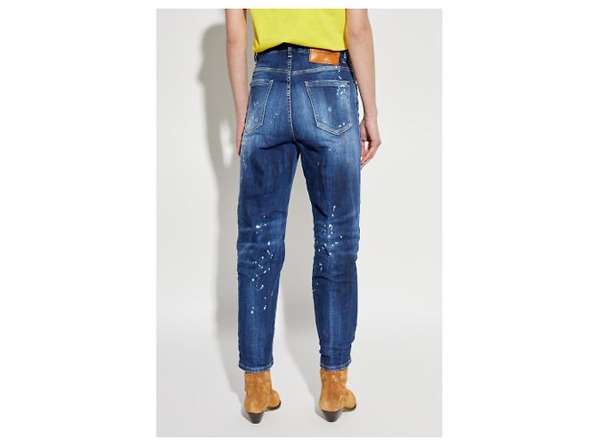 Jeans Boston Dsquared2 Azul Corte Loose Boyfriend - vista 4