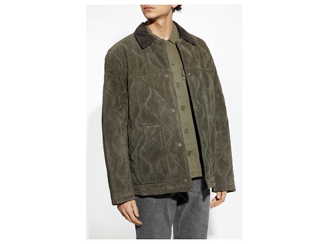 Autre Marque Chaqueta de gamuza Dakota AllSaints verde - vista 3