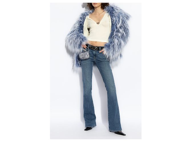 Diesel M-PIAFFY Woll Top Creme Weiß - Ansicht 2