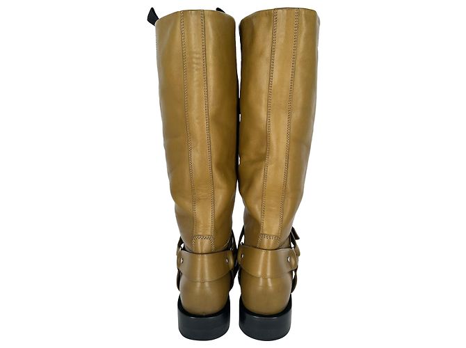 Botas altas Saddle de Burberry en piel marrón - vista 4