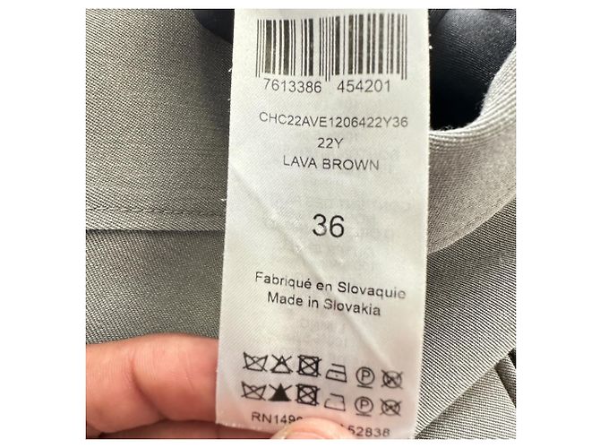 Blazer de abotoamento duplo Chloé em lã virgem cinza - vista 6