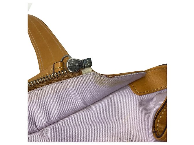 Borsa Tote plissettata Coach Soho in pelle Camel - vista 10