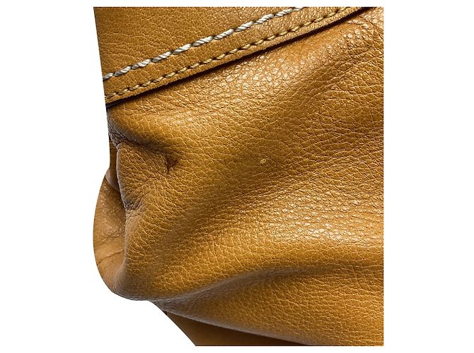 Borsa Tote plissettata Coach Soho in pelle Camel - vista 14