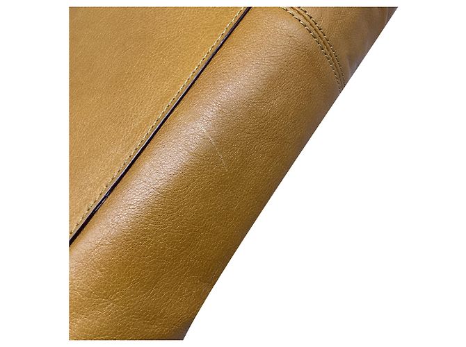 Borsa Tote plissettata Coach Soho in pelle Camel - vista 15