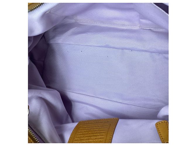 Borsa Tote plissettata Coach Soho in pelle Camel - vista 6