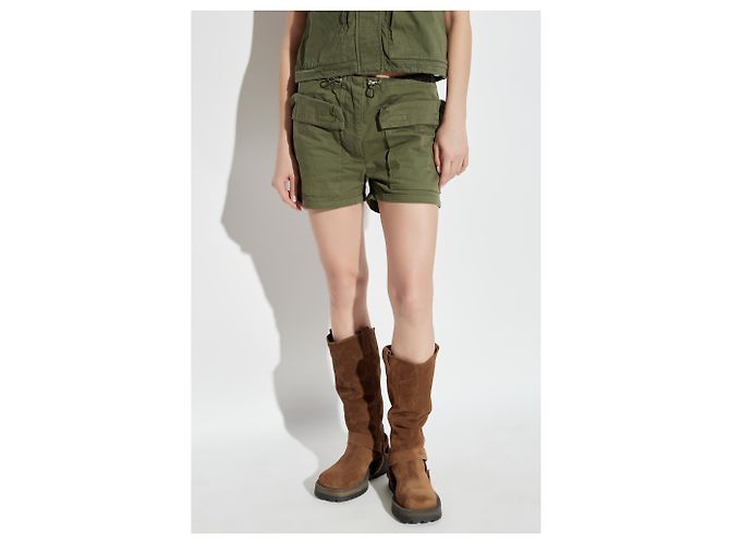 Pantalones Cortos Diesel S-ENESIS Verdes de Algodón - vista 3