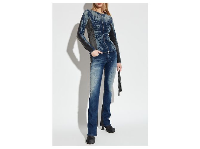 Top de denim Diesel DE-GARY-S azul - vista 2