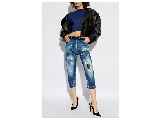 Dsquared2 Woll-Top mit besticktem Logo - Ansicht 2