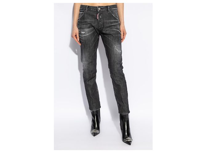 Jeans Skinny Cool Girl Dsquared2 Neri - vista 3