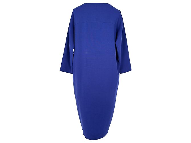 Max Mara Etuikleid aus blauer Wolle - Ansicht 3