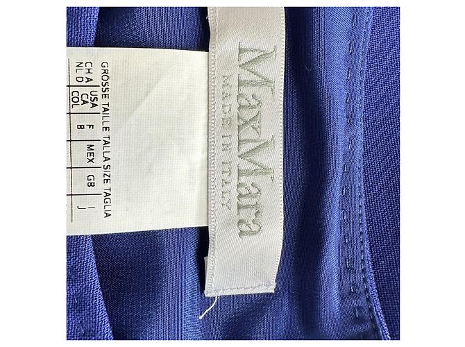 Max Mara Etuikleid aus blauer Wolle - Ansicht 4