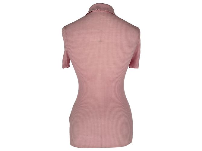 Top de punto Nanushka en lana rosa - vista 3
