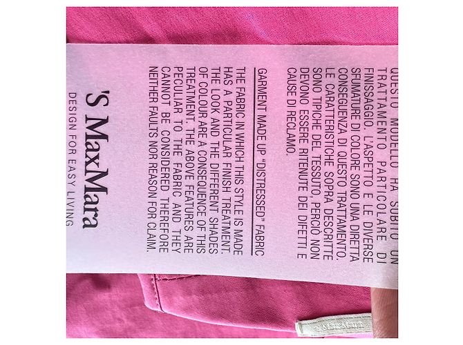 Vestido maxi sem mangas 'S Max Mara em algodão rosa - vista 11