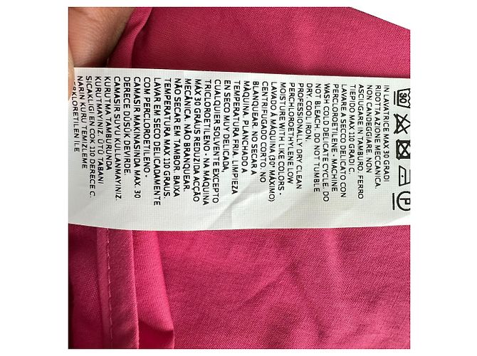 Vestido maxi sem mangas 'S Max Mara em algodão rosa - vista 13