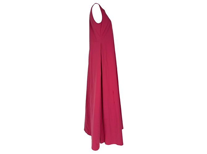 Vestido maxi sem mangas 'S Max Mara em algodão rosa - vista 2